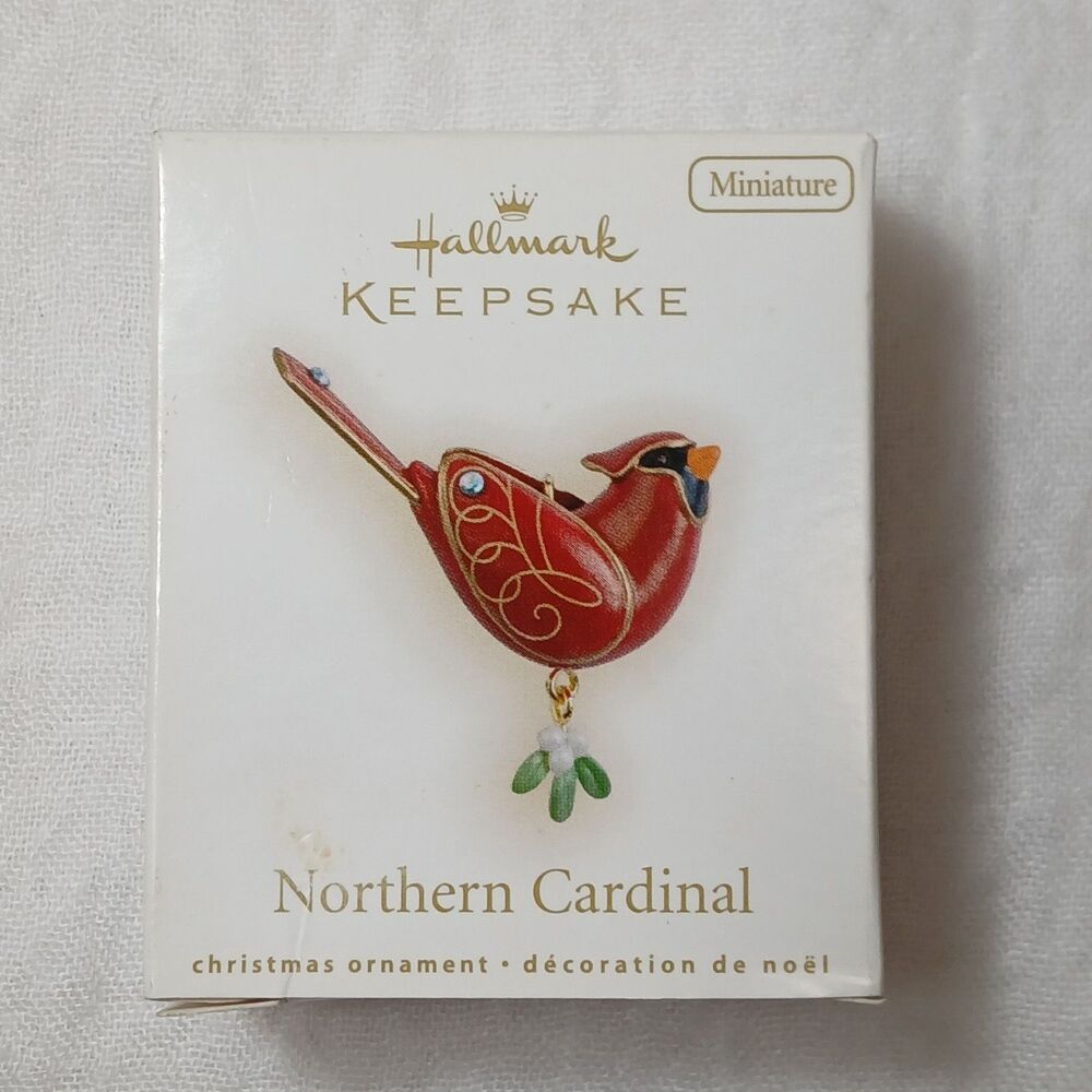 Rare Hallmark Keepsake Miniature Northern Cardinal Ornament 2009